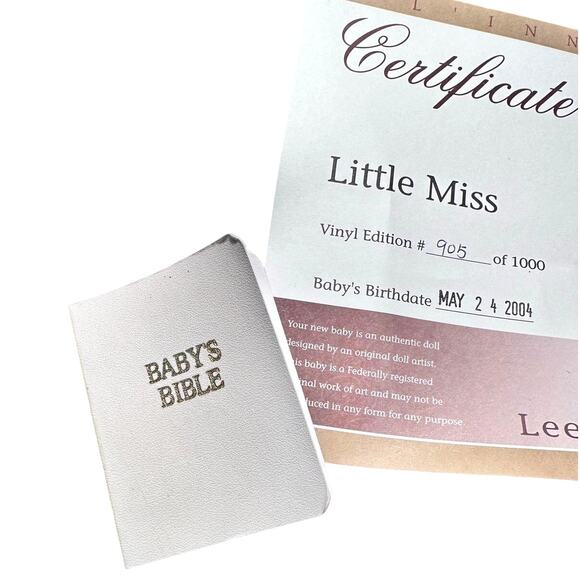 Lee Middleton Original Dolls Artist Studio #905/1000-2004 "Little Miss"-NEW! - Picture 5 of 16
